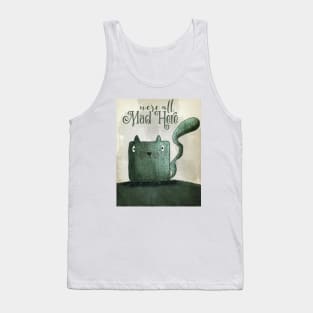 Cute Kitty Cat Drawing Pet Animal Lover Tank Top